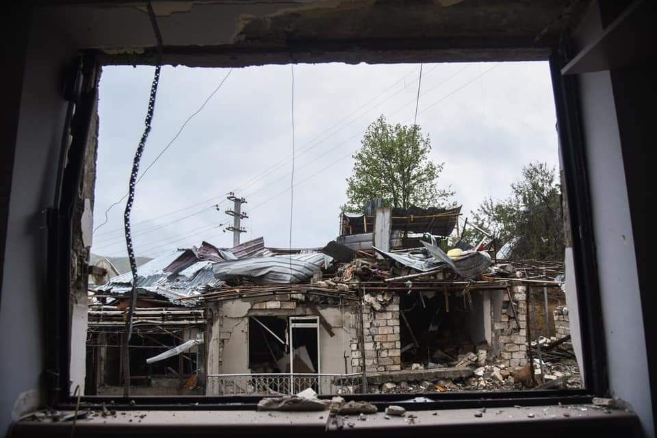 Stepanakert City again under Azeri missile bombardment