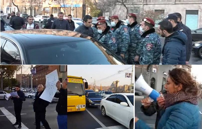 Երևանում որոշ ժամանակով փակվել են մի շարք փողոցներ. կան բերման ենթարկվածներ