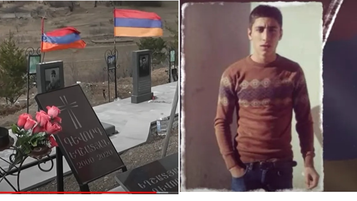 The state has not yet make the grave of Gevorg, a homeless and orphan killed in the war
